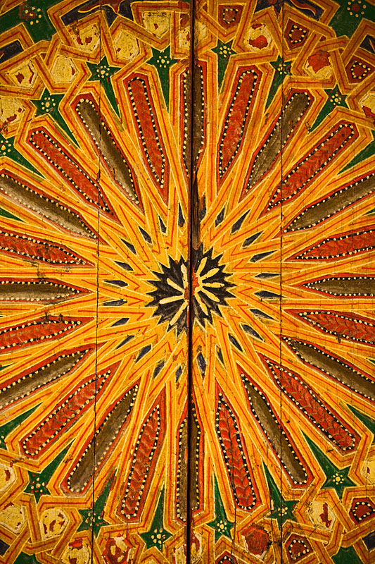  Painted door in Meknes   Morocco